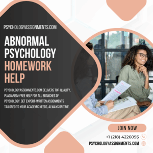 Abnormal Psychology Homework Help